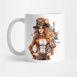 Watercolor Steampunk Girl #7 Mug